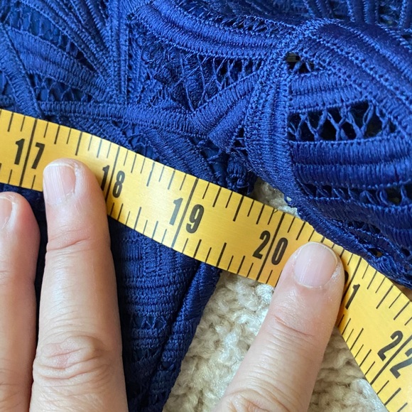 Kay Unger Royal Blue Lace Dress - Picture 5 of 9